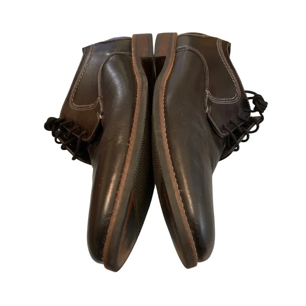 Nunnbush Men's Oxford Shoes Lace-up Westwood‎ Black Contrast Stitching Sz 10M